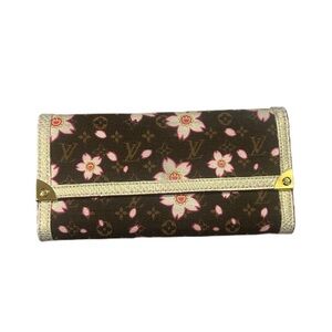 Brown Floral Wallet Takashi Louis Inspired